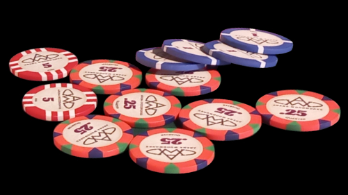 Custom Poker Chips styled after the old Bellagio Casino Chips